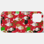 Kerstruw collie Case-Mate iPhone case (Achterkant (horizontaal))