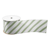 kerstsage Green White Stripes Pattern Lint (Spoel)