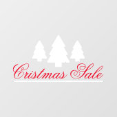 Kerstsale, bosbomen raamsticker (Vel)