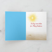 Kerstsandman met palmbomen kaart (Binnen)