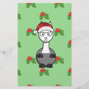 kerstsanta Alpaca Briefpapier