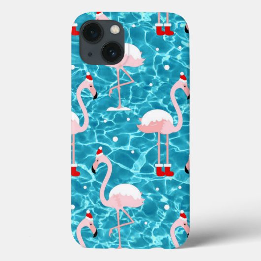 kerstsanta flamingo Case-Mate iPhone case (Achterkant)