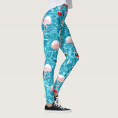 kerstsanta flamingo leggings (Rechts)