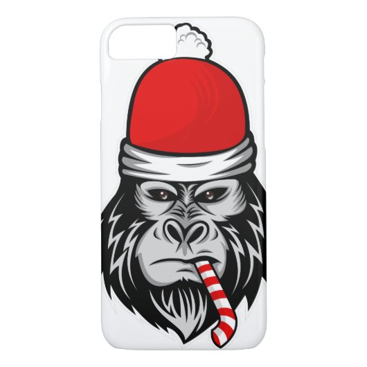kerstsanta gorilla Case-Mate iPhone case (Achterkant)