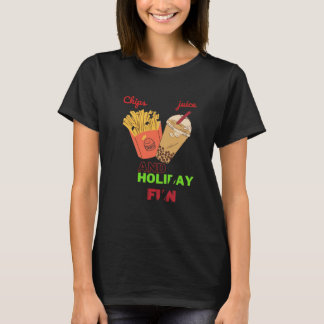 Kerstsap en chips t-shirt