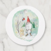 KerstScandinavian Gnome Bedankjes Labels (Voorkant)