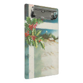 Kerstscène Holly Snow Winter Mini Klembord (Schuin)