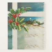 Kerstscène Holly Snow Winter Planner (Achterkant)