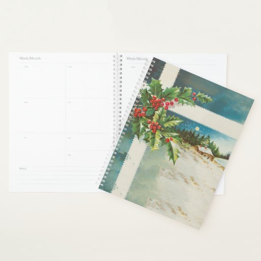 Kerstscène Holly Snow Winter Planner (Display)