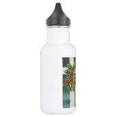 Kerstscène Holly Snow Winter Waterfles (Links)