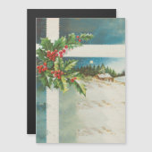 Kerstscène Hulst Sneeuw Winter (Voorkant / Achterkant)