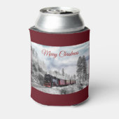  kerstscène in de winter blikjeskoeler (Blikje Achterkant)