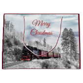  kerstscène in de winter groot cadeauzakje (Voorkant)