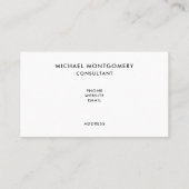  kerstscène in de winter visitekaartje (Achterkant)