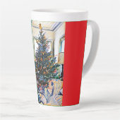 Kerstscène Latte Mok Rood (Rechterhoek)