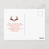 Kerstscene met paardenslee Dank je wel Briefkaart (Achterkant)