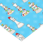 Kerstschaakstuk patroon korte tafelloper (Hoek)