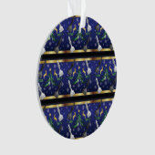 Kerstschaakstukken - Sneeuwvlokken kerstboom Ornament (voorkant)