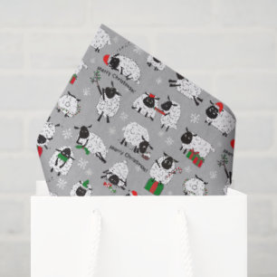 kerstschaap tissuepapier