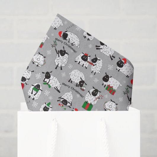 kerstschaap tissuepapier (Cadeauzakje)