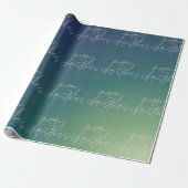 Kerstschaduwen | Verlooptekstombre | Cadeaupapier (Uitgerold)