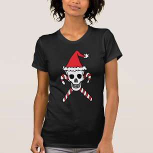 Kerstschedel en snoepriet Kroesbeenderen T-shirt