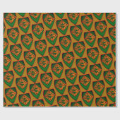 Kerstschild Gold Cadeaupapier (Vlak)