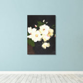 kerstschilderij, Rozen Canvas Afdruk (Insitu (Houten vloer))