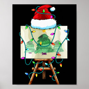 Kerstschilderontwerp _ Santa Xmas Schilder Kunsten Poster