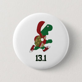 Kerstschildpad 13.1 ronde button 5,7 cm