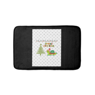 Kerstschildpad A-Line Jurk Badmat