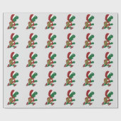 Kerstschildpad Cadeaupapier (Vlak)