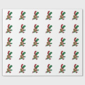 Kerstschildpad Cadeaupapier (Vlak)