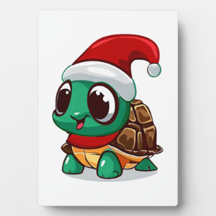 Kerstschildpad Fotoplaat