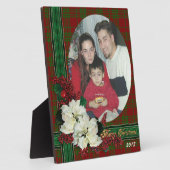 Kerstschildpad fotoplaque plaid fotoplaat (Zijkant)