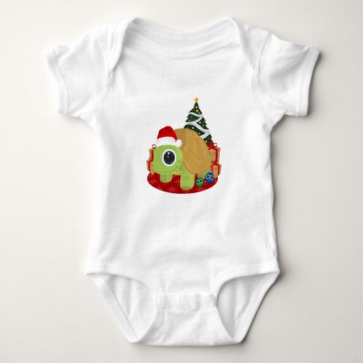 kerstschildpad romper (Voorkant)