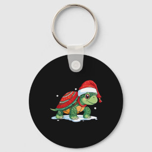 Kerstschildpad Santa Zee Turtle Beach Lover Ocea Sleutelhanger