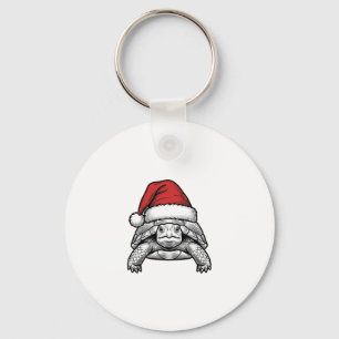 Kerstschildpad Sinterklaashoed Vintage Gravure Ont Sleutelhanger
