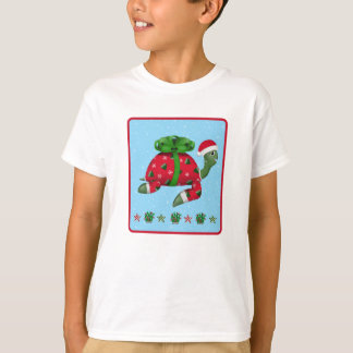 Kerstschildpad t-shirt