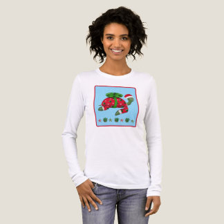Kerstschildpad Tri-Blend shirt