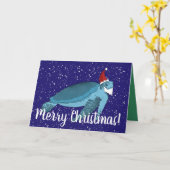 kerstschildpad voor Zee Kaart (Gele Bloem)