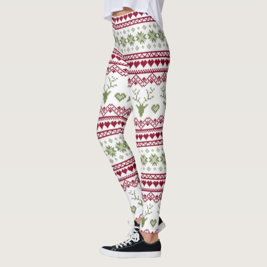 Kerstschilfers, Leggings voor kerstmis, harten en  (Links)