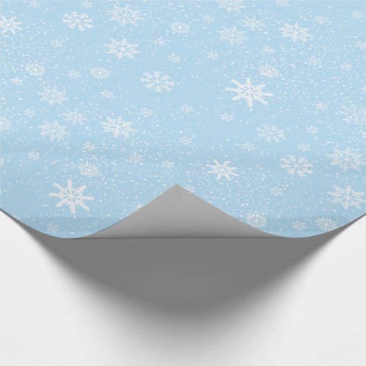 kerstschilfers met kerstinslag cadeaupapier (Hoek)