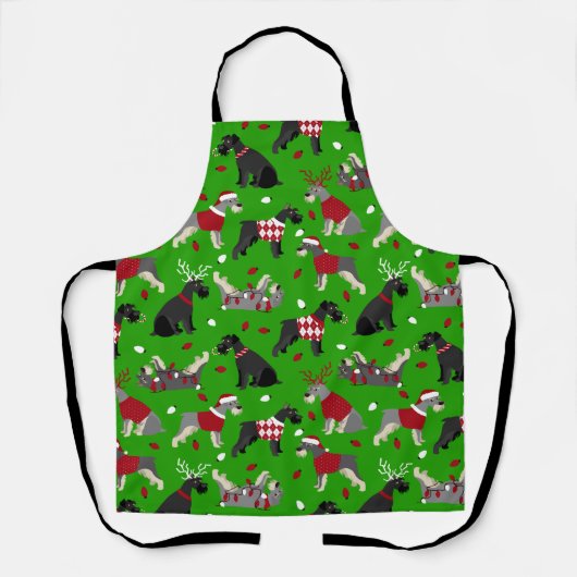 KerstSchnauzer Apron Schort (Voorkant)