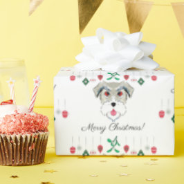 Kerstschnauzer Cadeaupapier
