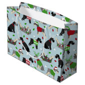 Kerstschnauzer Groot Cadeauzakje (Achterkant Gekanteld)