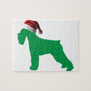 Kerstschnauzer Legpuzzel
