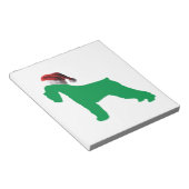 Kerstschnauzer Notitieblok (Schuin)