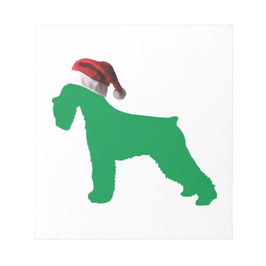 Kerstschnauzer Notitieblok (Voorkant)