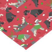Kerstschnauzer Short Table Runner Korte Tafelloper (Hoek)